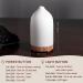 Gooamp 100ML Ceramic Aromatherapy Diffuser with 7 Color Lights - Wood Grain Base - Auto Shut Off - Ideal for Home, Office, and Room - 0.5/1/2/ON hrs Working Time - Buy Online on GoSupps.com