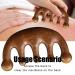 2 PCs Wooden Gua Sha Comb Set - Multi-Purpose Wide Tooth Hair & Massage Combs | Green Sandalwood | Head Care & Relaxation for Men & Women - Buy Online on GoSupps.com