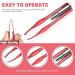 LED Lighted Tweezers Set for Precision Hair Removal - Stainless Steel, 2 Pieces (Black/Red) - Buy Online on GoSupps.com