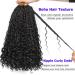 14 Inch Boho Box Braids - Pre-Looped Synthetic Crochet Hair Extensions for Black Women - 8 Packs with Curly Ends - Buy Online on GoSupps.com