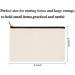 14-Piece 8x5 Inch Blank Craft DIY Canvas Pencil Case - Beige Multipurpose Travel Toiletry Pouch with Black Zipper - Buy Online on GoSupps.com