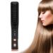 Hair Straightener Brush Electric Hair Straightening Brush Rapid Heating Improve Hair Yellowing Usb Rechargeable Heating Hot Comb Hair Styling Tool Meet The Needs Of Multiple Hair Styling(Black)