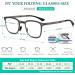 Folding Photochromic Progressive Reading Glasses for Men - Blue Light Blocking & Compact Design with Soft Case | 2.0x Magnification - Buy Online on GoSupps.com