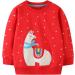 Girls Cotton Sweatshirt | Long Sleeve Toddler Jumper Top | Age 5-6 Years | Red - Buy Online on GoSupps.com