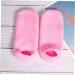 FRCOLOR 2 Pairs Gel Socks Treatment Socks for Foot Care Feet Healing Socks White Cotton Gloves Gel Spa Socks Foot Treatment Socks Ankle Socks Cosmetic Feather Yarn Pink - Buy Online on GoSupps.com