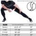 Buy Luwint Long Compression Leg Sleeves for Men & Women - Non-Slip UV Knee Brace for Sports | Comfortable Support for Basketball Running Cycling - XX-Large Black - Buy Online on GoSupps.com