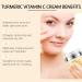 Turmeric Vitamin C Cream 50g - Brightening Face Moisturiser Firming Turmeric Face Cream with Vitamin C for Glowing Skin Natural Ingredients - Buy Online on GoSupps.com