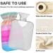 NAANLE Blue Pink Wood Heat Bottle - 1L Transparent Hot Water Bottle for Bed Hand & Feet Warmer | Pain Relief & Cold Therapy - Buy Online on GoSupps.com