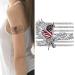 Dopetattoo 6 sheets Temporary Tattoo Set - USA Flag Eagle America - July 4th Fake Tattoos for Face & Body - Buy Online on GoSupps.com