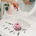 Clear Acrylic Strawbre Scrunchie Holder Stand Organizer - Hair Tie & Jewelry Storage for Teen Girls | VSCO Room Decor & Gift - 11 Inches - Buy Online on GoSupps.com