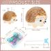 101 Piece Hedgehog Pin Cushion Set - Furry Straight Pins & Butterfly Sewing Pins - DIY Crafts & Jewelry Decor - Brown - Buy Online on GoSupps.com