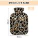 Heat Bottles with Leopard Cover - 2L Warming Bag for Pain Relief & Sore Muscles | Arthritis Comfort - Buy Online on GoSupps.com