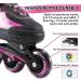 Rollingsurfer Adjustable Inline Skates - Full Light Up Wheels - Beginner Roller Blades for Kids & Adults - Pink - Large Size (5-9) - Buy Online on GoSupps.com