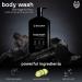 Black Wolf Charcoal Powder Body Wash for Men - 1L | Acne Control & Deep Cleanse with Salicylic Acid - Buy Online on GoSupps.com
