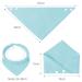 Vicloon 8-Piece Baby Triangle Bib Set | Sweet & Absorbent Muslin Neckers | Adjustable Snap Bibs for Infants | Unisex Multicolored Baby Accessories - Buy Online on GoSupps.com