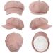Womens Pink Cotton Newsboy Cap | Bakerboy Cabbie Gatsby Visor Beret Hat - Buy Online on GoSupps.com