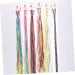 7 Sets Colored Hair Rope Hair Braiding Rope Braided Hair Ribbons Ribbon for Hair Hiphop Hair Tie Hair Tinsel Braided Hair Wire Fairy Wig Polyester Child Elastic Hair Extensions - Buy Online on GoSupps.com