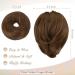BARSDAR HAARDIAD Short Synthetic Hair Extensions - Light Golden Brown Ponytail Scrunchy | 20cm Hair Jewelry for Women - Buy Online on GoSupps.com