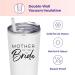 SassyCups Mother of the Bride Tumbler | Vacuum Insulated Stainless Steel | Bridal Party Gift | Engagement Announcement | 22oz (White) - Buy Online on GoSupps.com