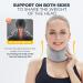 Gray-L Neck Brace Cervical Collar for Sleeping - Pain Relief and Support for Women & Men - Buy Online on GoSupps.com
