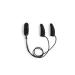 Ear Gear- Mini Corded Black Set of 2 Covers Fits 1-1.25 by Ear Gear