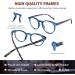 DOOViC Blue Light Blocking Reading Glasses - 4 Pack Fashion Round Computer Readers for Men & Women - Anti Eye Strain 2.25 Strength - Stylish & Comfortable - Buy Online on GoSupps.com