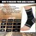 Milaiun Ankle Bandage - Adjustable Velcro Support for Men & Women | Sports Protection & Arthritis Relief | Black M - Buy Online on GoSupps.com