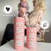 Mama and Mini Insulated Stainless Steel Tumbler Set - Spill Proof with Straw, Dishwasher Safe - Mommy and Me Accessories - 20oz 12oz (Blush Pink Leopard Print) - Buy Online on GoSupps.com
