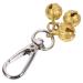 Milist dog collar bell golden key riper bell pet collar training bell pendants for pets cats dogs necklaces 12 mm