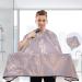 Waterproof Barber Cape - Elegant Rose Gold Floral & Cheetah Haircut Bib for Men & Women | Unisex Hair Cutting Cape - Buy Online on GoSupps.com