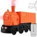 Essential Oil Diffuser 300ml Train Diffuser for Bedroom Train Humidifier Built-in Timer 2 Spray Modes Quiet Auto Shut-Off with Remote Controller for Home Office Decor Birthday Gift (Orange)