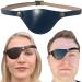 Eye Patches for Adults Right and Left Eyes Black Adult Leather Eyepatch for Lazy Eye - Handmade Leather Eye Patch for Adults