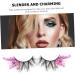 Housoutil 1 Pair Fake Eyelashes Sequin Eyelashes False Eyelashes Women Glitter Eyelashes Colored Lash Extensions Costume Eyelashes Rainbow Eyelashes Glitter Binder Fiber 3d Fluorescence - Buy Online on GoSupps.com