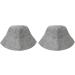 2 Pack Gray Sauna Hats | Thick Water Absorption & Breathable Felt Shower Caps for Men & Women Perfect Bathroom Accessories - Buy Online on GoSupps.com