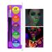 Water Activated Palette Highly Pigmented Bright Vibrant Fluorescent Rainbow Colorful Face and Body Paint Makeup With Brus (A01)