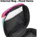 Womens Binding-Up Bags | Geometric Flamingo & Tropical Leaves | Portable Menstrual Pad & Tampon Storage | Multicolored Holder for School & Office - Buy Online on GoSupps.com