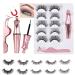 Magnetic Eyelashes with Eyeliner kit  Urknall 5Pairs Magnetic Eyelashes Christmas Gifts Natural Fake Eyelashes Waterproof and Reusable Includes 1Pcs Magnetic Eyeliner and 1Pcs Forceps 5 pair