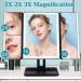Super Bright 176 LED Rechargeable Makeup Mirror with Trifold Design and 2X/3X Magnification - Cordless Vanity Mirror with Lights and 3 Color Settings - Black - Buy Online on GoSupps.com