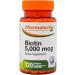 PHARMATECH Biotin Vitamin B7 for Hair Growth Skin and Nails 10 000 mcg and 5 000 mcg Gluten Free Non-GMO 120 Softgels - Buy Online on GoSupps.com