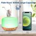LONID 500ml Wood Grain Essential Oil Diffuser for Large Rooms - Aromatherapy Diffuser with Cool Mist - Yellow Wood Grain (Includes Oil) - Buy Online on GoSupps.com