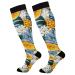 Haskirky High Elasticity Compression Socks High Knee Socks Adult Universal Leisure Relieve Fatigue Rruit Palm Travel Daily with Running (2 Pair)