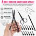 Hair Extension Tools Kit: 2 Hole Micro Beads, Microlink Crimping Plier, Sectioning Clips, Parting Tool, Scissor, Needles Pulling Loop - Black - Buy Online on GoSupps.com