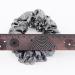 6 Pack Glitter Metallic Hair Scrunchies for Girls - Grey Elastic Hair Bands for School Performance and Parties - Buy Online on GoSupps.com