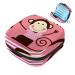 Menstruation pad bag with zipper women's napkin bag tampons collective bags for women and girls (cute animal monkey pink)