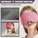 Double Sided Sleep Mask | Warm/Cool Super Soft Eye Cover | Adjustable Strap | Blackout Blindfold for Women/Men | Travel Nap | Purple/Pink - Buy Online on GoSupps.com