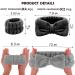 6-Piece Spa Headband, Wrist Washband, Scrunchies Cuffs Set - Black | Face Wash Wristband for Women and Girls - Makeup and Hair Accessories - Buy Online on GoSupps.com