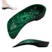 QBK insole work shoes 3/4 length orthopedic insoles men and women High Bogen Support shoe insoles for plantar fasciitis Achilles tendonal inflammation XL green XL: 46-48