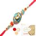 Ghasitaram Gifts Rakhi for Brother Rakhis Online - Solace of Brother Sister Bonding Rakhi with 200 GMS of Soan Papdi