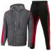 Hanxiulin jogging suit men training suit leisure suit jogging pants training suit house suit pants men training suit pants sweatshirt sport suit XL black