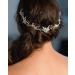 Unicra Bridal Hair Accessories | Silver Crystal Leaf Hair Jewelry for Weddings - Perfect for Brides & Girls - Buy Online on GoSupps.com